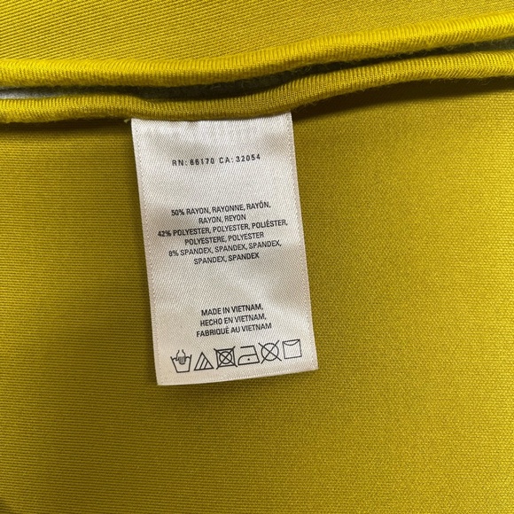 Anthropologie Maeve Gray/Yellow High A-Line Skirt - Picture 8 of 8